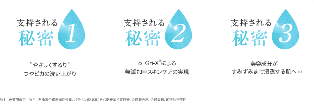 支持される秘密